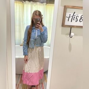 H&M colorblock skirt